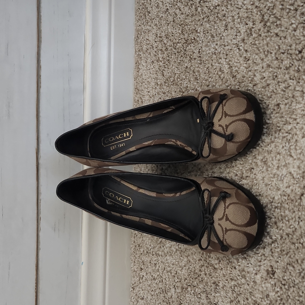Coach wedge shoes